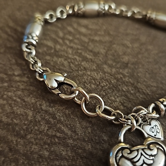 BRIGHTON Silver Plated Blaire Barrel Bead Chain Tennis Bracelet - Picture 5 of 6